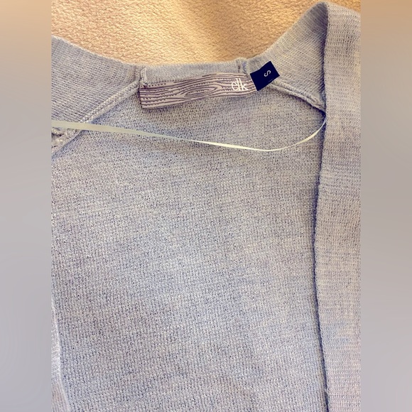 Elk Merino Wool light blue cardigan - Picture 3 of 5